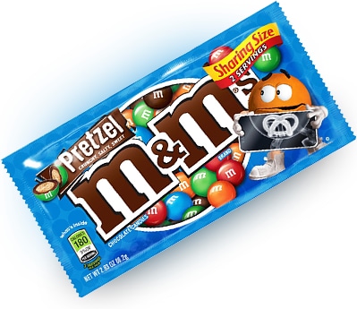 Шоколадное драже M&Ms Pretzel (со вкусом кренделя) 80 грамм